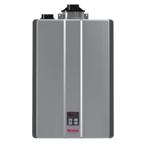 RINNAI Super High Efficiency Plus 9 GPM 160,000 BTU Propane Gas Intr Tankless Water Heater RINNAI High Efficiency Tankless Water Heater